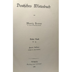 Deutsches Wörterbuch - erster band + zweite band + dritter band...