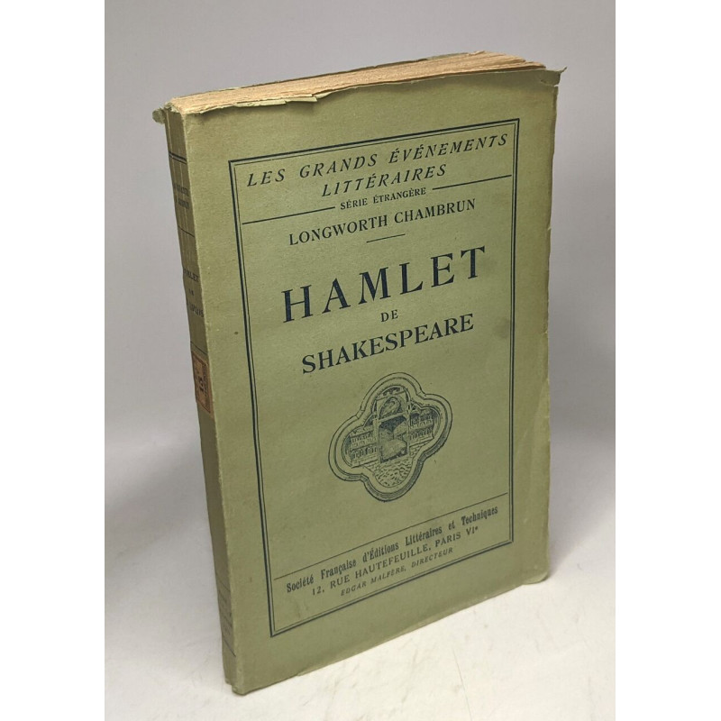 Hamlet de Shakespeare / Les grands événements littéraires