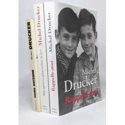 Lot de 3 biographies de Michel Drucker: Rappelle-moi / Mais...