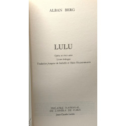 Lulu - livret bilingue - Opéra en 3 actes