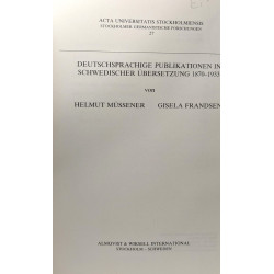 Deutschsprachige Publikationen in schwedischer Übersetzung...
