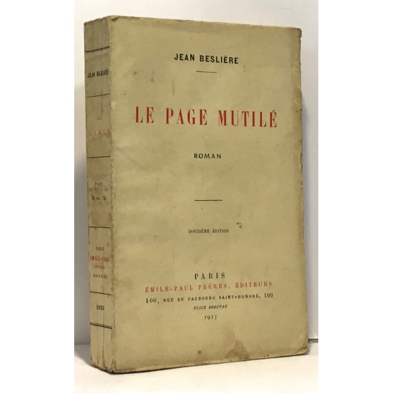 Le page mutilé