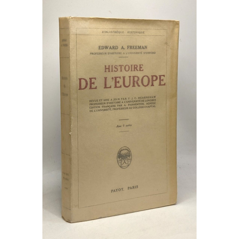 Histoire de l'Europe - bibliothèque historique