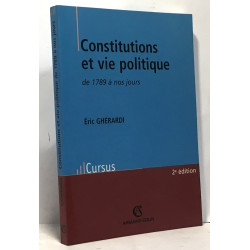 Constitutions et vie politique en France de 1789 à nos jours