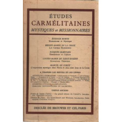 Etudes carmélitaines mystiques et missionnaires