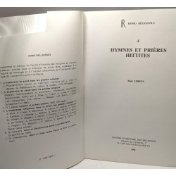 Hymnes et prières hittites / Homo religiosus 4