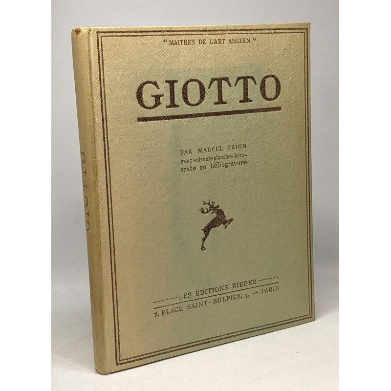 Giotto - maîtres de l'art ancien