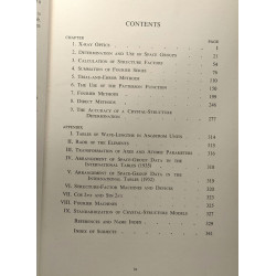 The determination of crystal structures - the crystalline state...