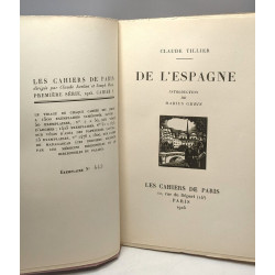 De l'Espagne - Première série Cahier V