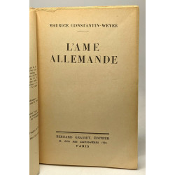 L'âme allemande