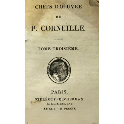 Chefs-d'oeuvre de P. Corneille - tome troisième