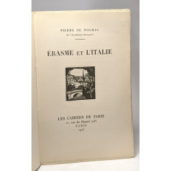 Érasme et l'Italie / 1ere série cahier III
