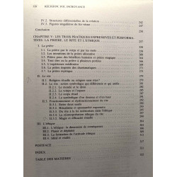 Religion foi incroyance --- Psychologie et sciences humaines