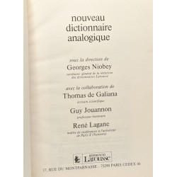 Nouveau dictionnaire analogique - répertoire des mots par les...