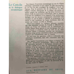 Le concile et le dialogue oecuménique