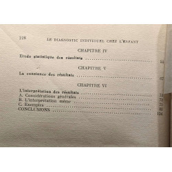 Le diagnostic individuel chez l'enfant au moyen du test de...