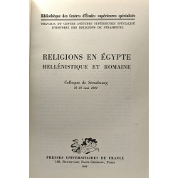 Religions en Egypte hellénistique et romaine - Colloque de...