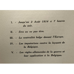 La Belgique neutre et loyale - La Guerre en 1914