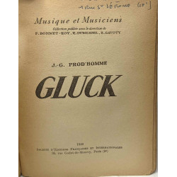 Gluck --- Musique et Musiciens
