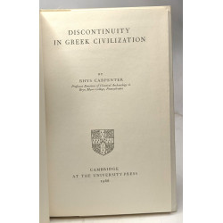 Discontinuity in greek civilization