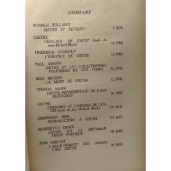 Goethe ar Romain Rolland - Numéro spécial d'Europe15 avril 1932 n°112