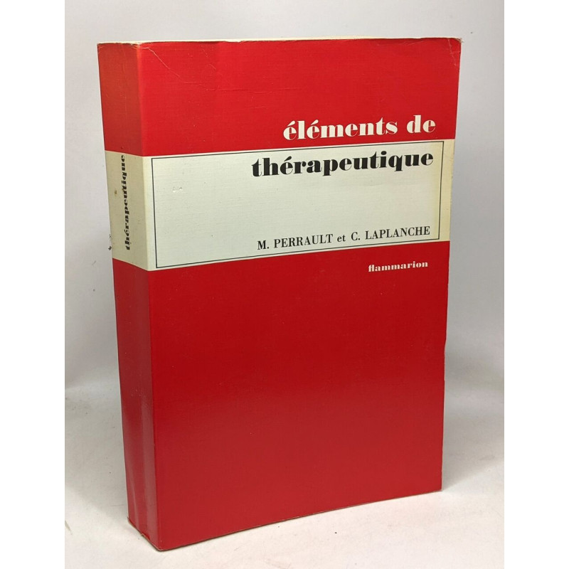 Eléments de thérapeutique
