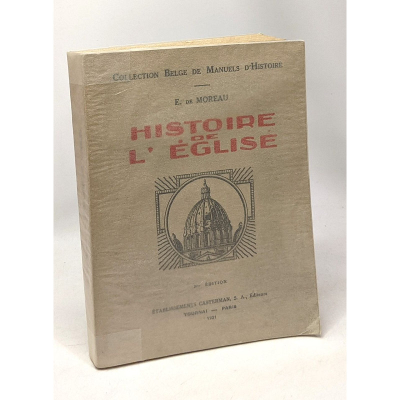 Histoire de l'église - troisième édition - collection belge de...