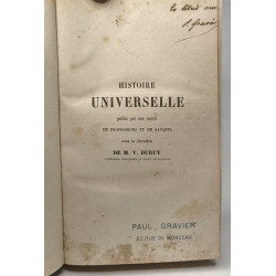 Histoire de la littérature - édition 1852