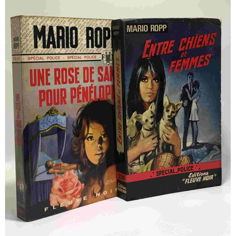 Une rose de sang pour pénélope + Entre chiens et femmes - 2 livres