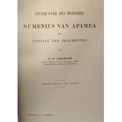 Studie den wlisgeer numenius van apamea uitgave der fragmenten -...