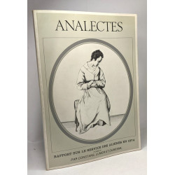 Rapport sur le service des aliénés en 1874 (TOME II) - ANALECTE