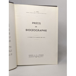 Précis de biogéographie