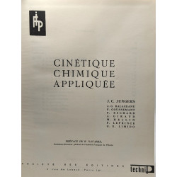 Cinétique chimique appliquée - préface de R. Navarre