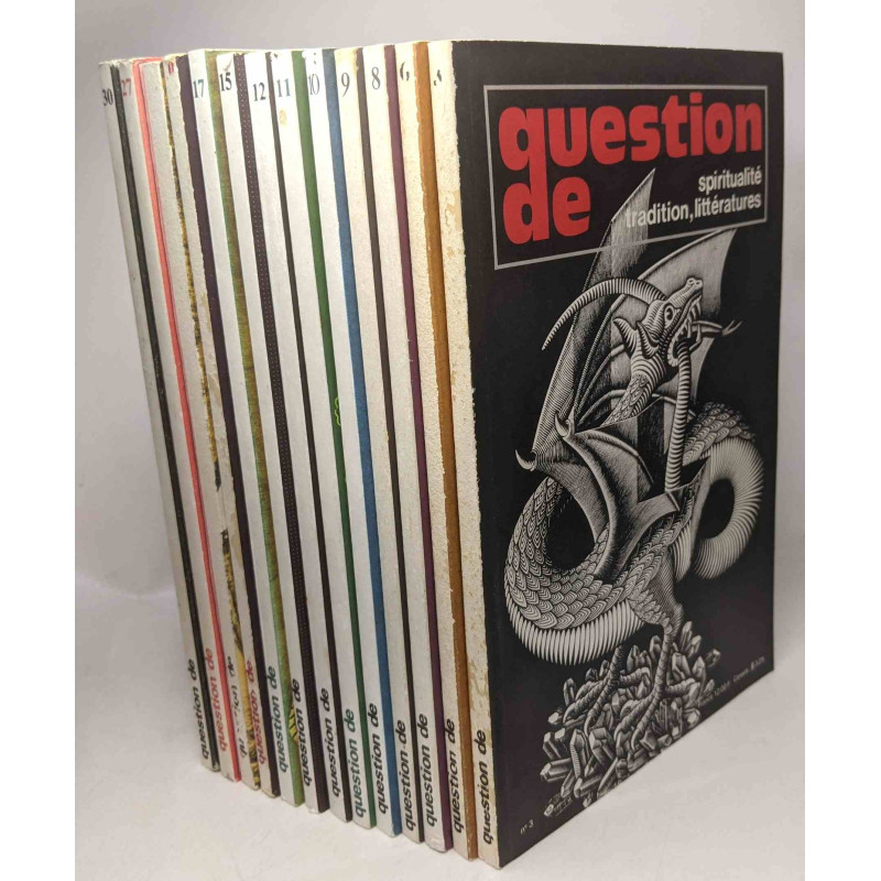 Question de spiritualité tradition littératures 13 numéros entre...