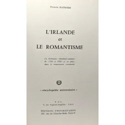 L'Irlande et le romantisme - encyclopédie universitaire- La...
