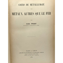 Cours de métallurgie des métaux autres que le fer