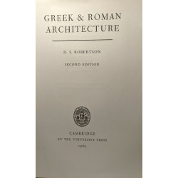 Greek et Roman architecture - second edition