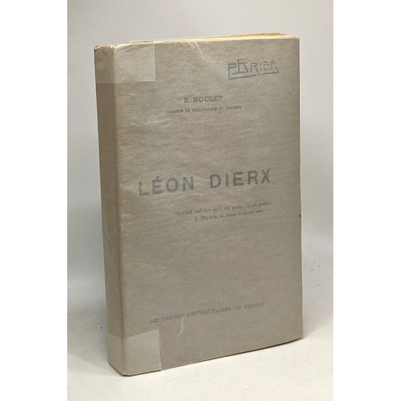 Léon Dierx - avec hommage de l'auteur