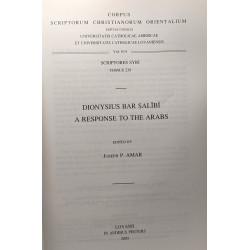 Dionysius Bar Salibi: A Response to the Arabs Syr. 238 Text
