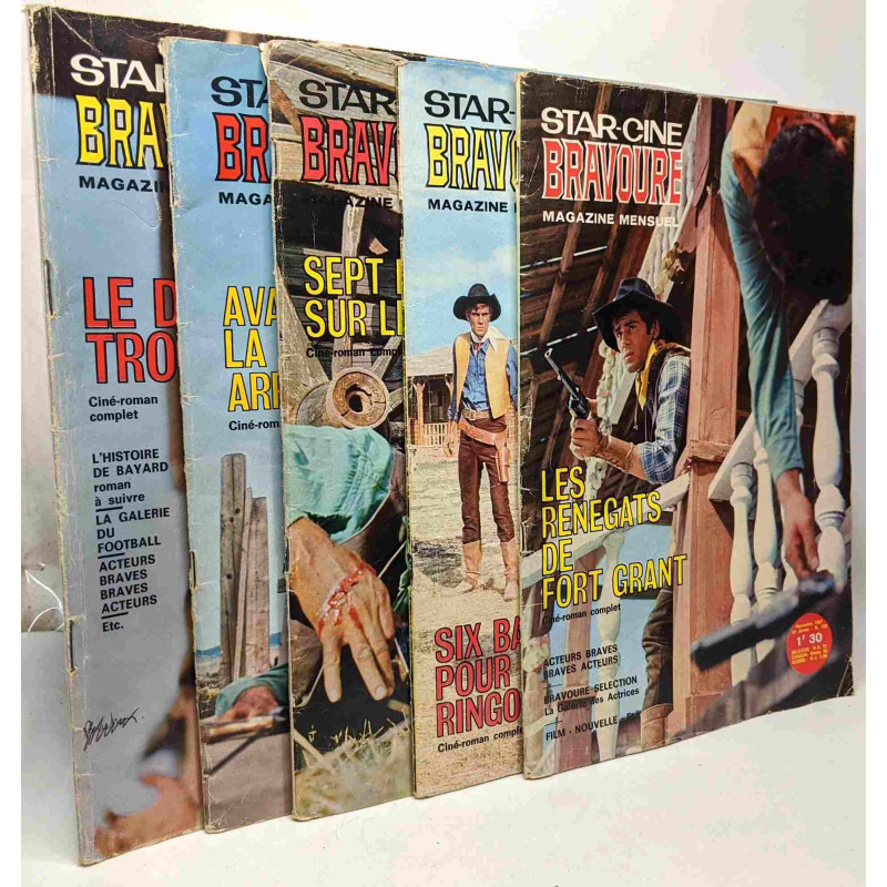Star-Ciné Bravoure 5 numéros de 1967: n°124 Février + n°125 Mars +...