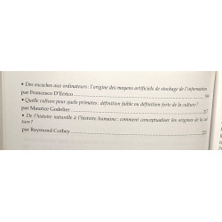 La culture est-elle naturelle. Histoire Epistémologie et...