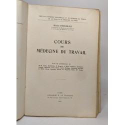 Cours de médecine du travail