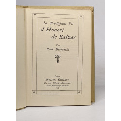 La prodigieuse vie d'Honoré de Balzac