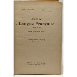 Cours de langue française - grammaire - troisième degré - classes...