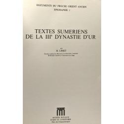 Textes sumériens de la IIIe dynastie d'Ur - documents du proche...