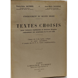 Enseignement du second degré - textes choisis pour lectures...