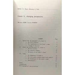 Etudes Minoennes I le linéaire A - Bibliothèque des cahiers de...
