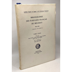 Bibliographie des Ecrivains Français de Belgique - les 4 premiers...