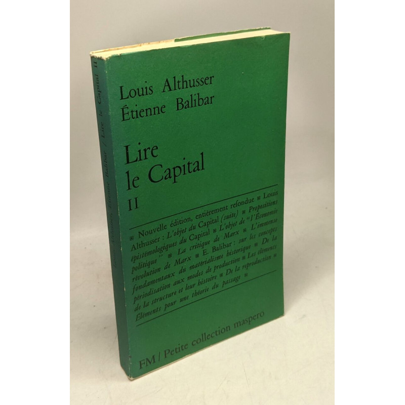 Lire le Capital. II