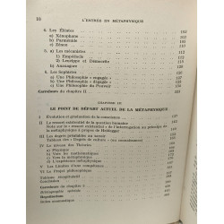 Nouvelle initiation Philosophique Tome I L'entrée en métaphysique...
